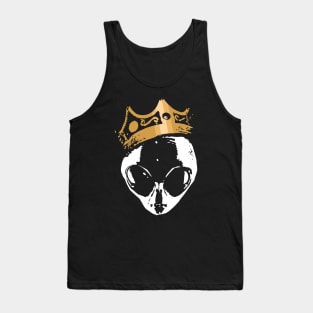 King Alien Gold Golden Crown Funny UFO Science Fiction Gift Tank Top